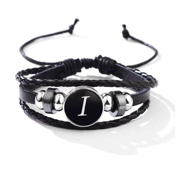 Stackable PU Leather Chain Bracelet - 26 English Letter Pattern - Perfect Birthday Gift for Personality Lovers!