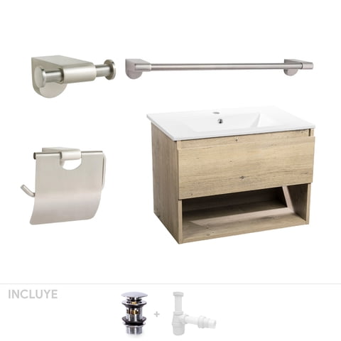 Stretto - Pack Baño Castellón | Mueble + Accesorios