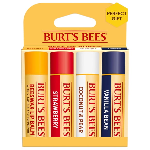 Lip Balm Burt's Bees Beeswax Strawberry Coconut Pear 4x4.2g