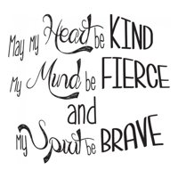 Rienda Libre Graphics - Decomural Spirit Be Brave Inspirational Ws-44134