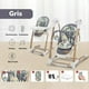 thumbnail image 2 of Silla De Comer Columpio Mecedor Maribel Gris LuBabycas, 2 of 8