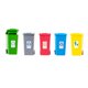 thumbnail image 5 of 5 Piezas 5 Colores Plástico Niños Camión Basura Cubo Juguete Lápiz Portavasos, 5 of 5