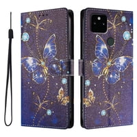 Foxdock Funda Tipo Cartera Para Google Pixel 5A Con Soporte Y Correa – Diseño De Patrones Lindos