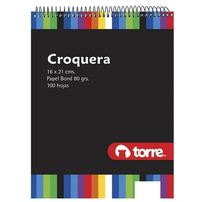 Croquera 16 X 21 Cm 100 Hojas 1 Un Torre