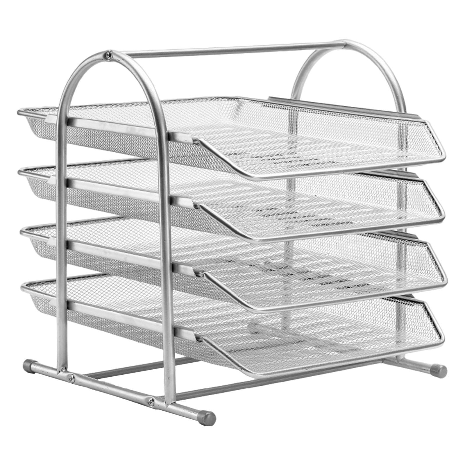 Magideal - Clasificador De Archivos De Escritorio, Organizador De Carpetas De Archivos, Clasificador De Archivos, Bandeja De Papel Multiusos, Soporte Para Docume Argén