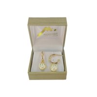 Semi Argollas Con Perlas De Mallorcas N° 10 Enchapado En Oro