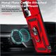 thumbnail image 4 of Funda Resistente Anillo Soporte Xiaomi Note 14 4G Privacidad Cámara Montaje Magnético Rojo, 4 of 5
