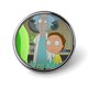 thumbnail image 1 of Rick Y Morty El Anime theme Round Button Badge Premium Metal Construction Ideal For High end Events 2 8 Cm, 1 of 6