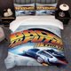 thumbnail image 1 of A 3pcs Back to The Future Commemorative Edition Themed bedding Featuring Exquisite Printed Designs Including a Duvet Cover And Two Pillowcases, 1 of 5