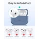 thumbnail image 2 of Funda ESR para AirPods Pro 3 con protección contra caídas y MagSafe, azul, 2 of 9