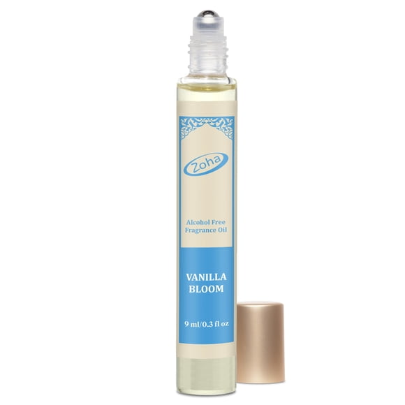 Perfume Zoha Vanilla Bloom sin alcohol de 9 ml para mujeres y hombres