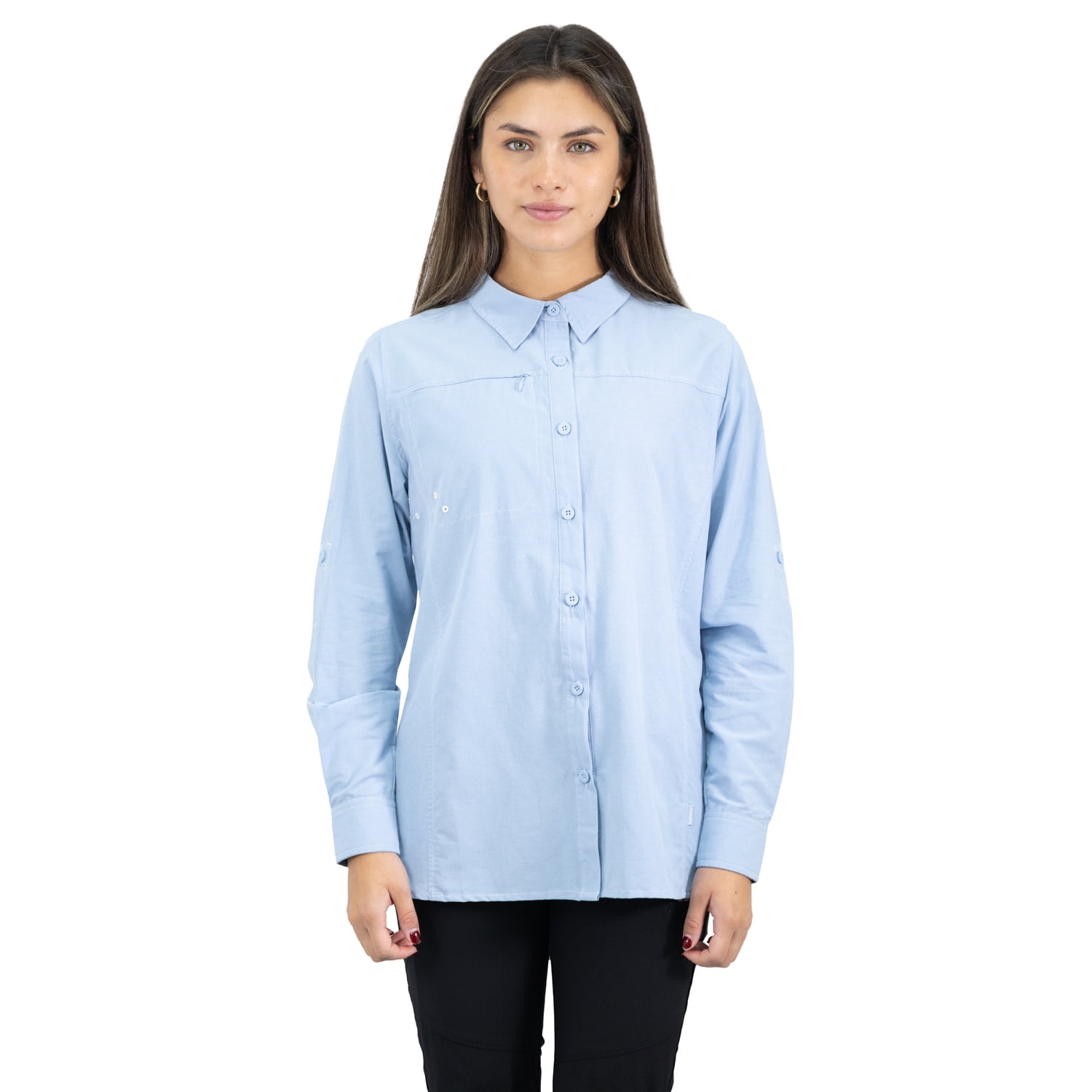 Hardwork - Camisa Hw Duck Dry Mujer Celeste