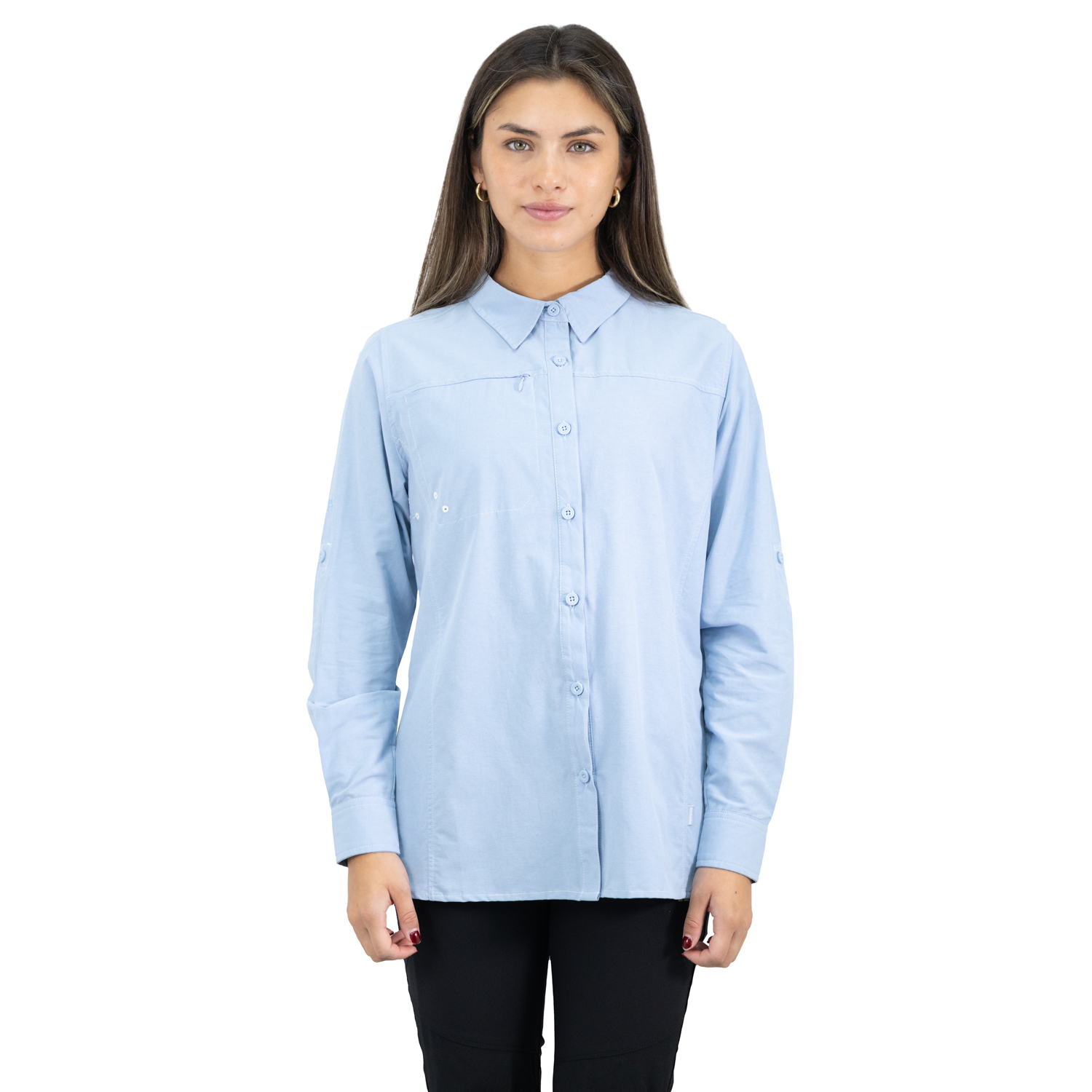 Hardwork - Camisa Hw Duck Dry Mujer Celeste