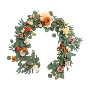 Bothyi - Guirnalda De Flores Artificiales De 5,9 Pies De Largo, Enredadera Floral Para Fondo De Mesa De Boda, Estilo E