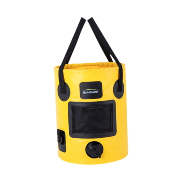 Cubo De Pesca De 25 L, Lavabo, Cubo Plegable Para Pesca, Navegación, Camping, Amarillo