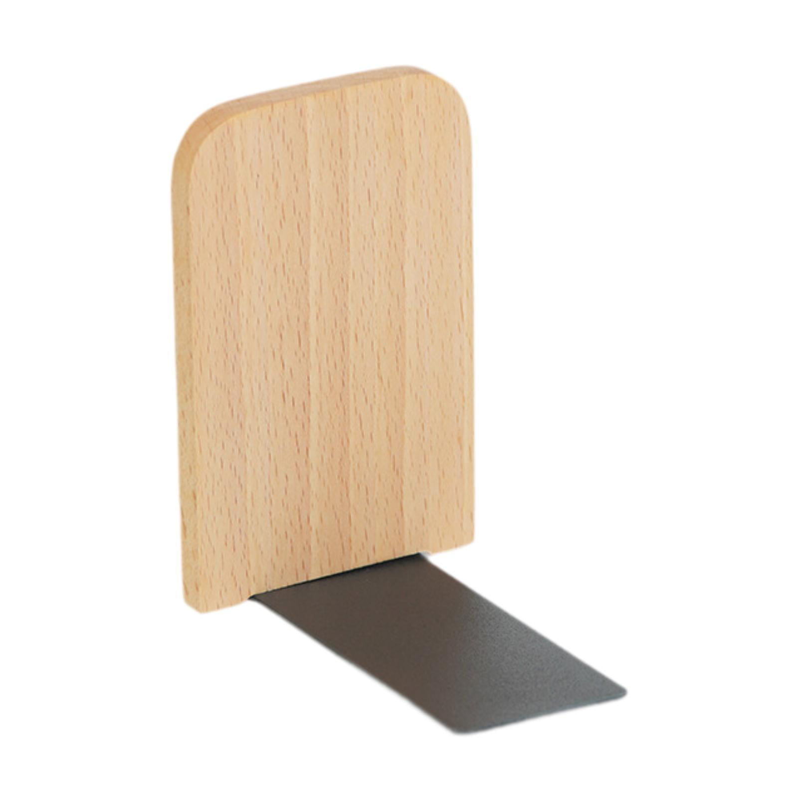 Magideal - Sujetalibros Decorativo Divisor Organizador De Madera Sostenedor Para Libros Función Versátil Diseño Simple Adecuado Para Escritorio Oficina Bibliote 11x8x13cm