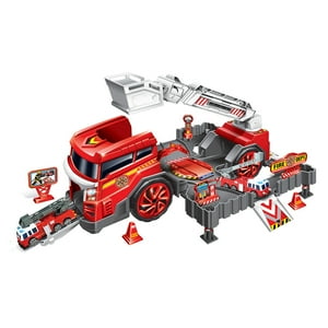 Suntoys - Vehiculos Miniatura Set De Bomberos Con Camion De Rescate