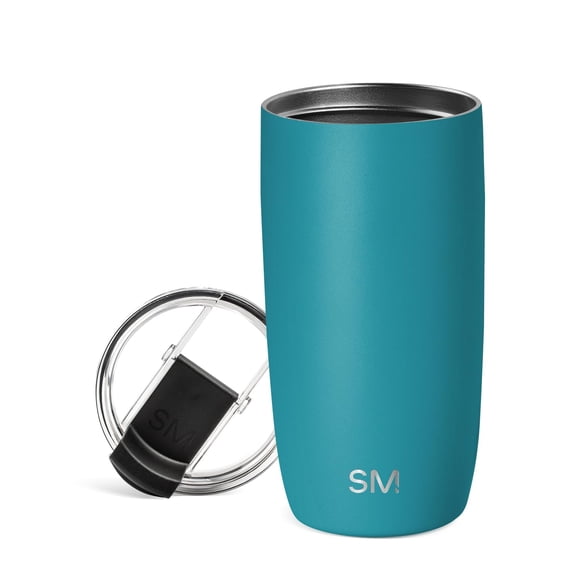 Vaso Simple Modern Voyager de 473 ml con tapa abatible aislante SS