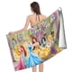 thumbnail image 4 of Princesas Disney Toalla de playa de secado rápido con diseño temático, regalo para mujeres y niñas, ideal para cumpleaños, fans, amantes de la música, uso en la playa o al aire libre, 78 × 150 cm, 4 of 6
