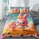 thumbnail image 1 of Duvet Cover Melody Pink Cartoon Bedding Set Multi-piece Set Single Double Bed Full Size Quilt Comfort Cover Children's GiftBed Sheets, 1 of 5