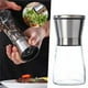 thumbnail image 3 of Molinillo de pimienta manual recargable de 180 ml, acero inoxidable, grosor ajustable, plateado., 3 of 6