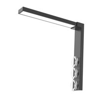 Magideal - Luz Led Para Acuario Con 3 Uds. De Ventosa, Barra De Luces Led Portátil De Ahorro De Energía De 5W, Luz Para Pecera Para Tanque Plantado De Agua Dulce