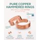 thumbnail image 2 of ANILLO TheraCopper de Cobre – Pack de 2, 6 mm, Acabado Martillado, 2 of 8