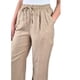 thumbnail image 5 of Palazzo Verano Tipo Lino Pantalón Mujer Algodón Cintura Elasticada 615, 5 of 6
