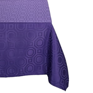 Sueño Blanco - Mantel Rectangular Geom Morado
