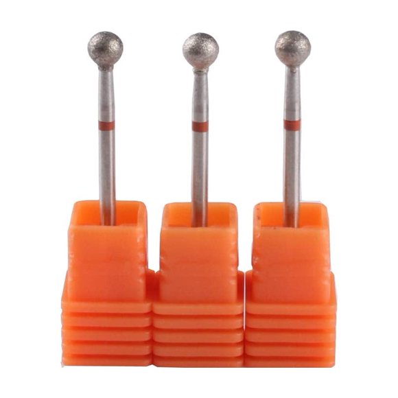 Brocas para taladro de uñas MZCMSL 3 piezas 5 mm diamante para cutícula