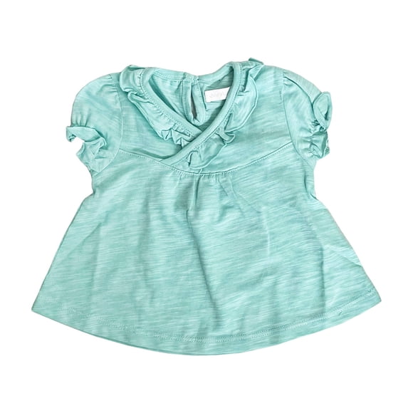 Blusa M/c Maya Verde Algodón Pima - Talla 3/6 MESES