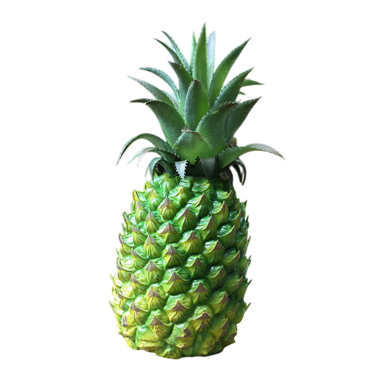 Magideal - Figura De Piña Artificial, Decoración De Fruta, Accesorio Decorativo, Modelo De Fruta Realista Moderno, Adorno Para Juguetes De Niños, Gabinete De Bod Verde