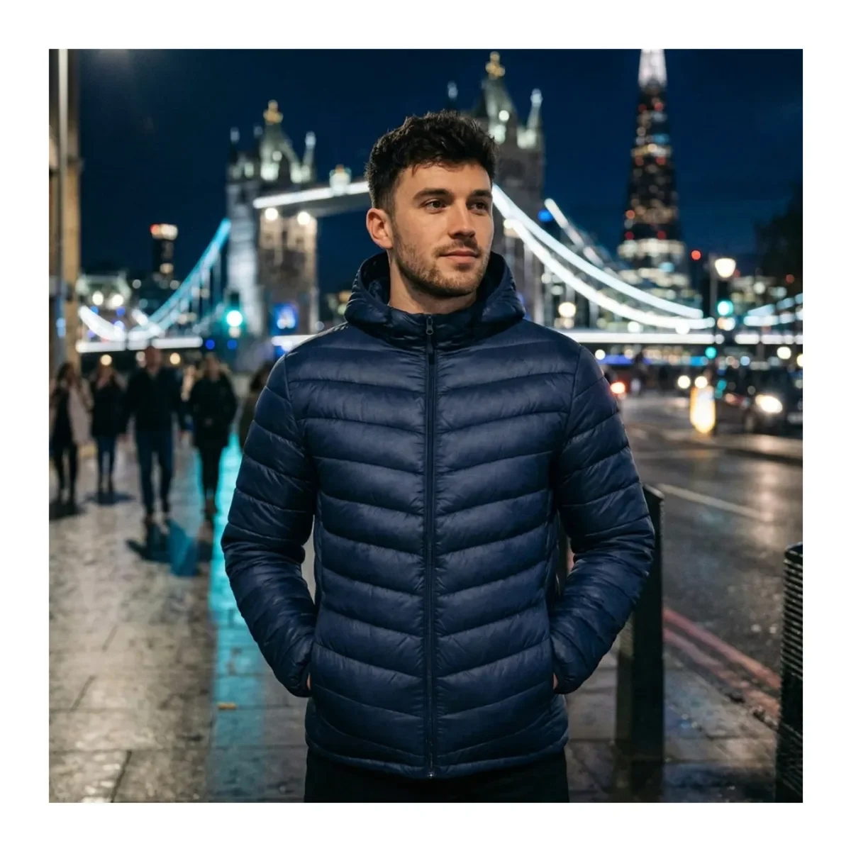 Genérico - Chaqueta Parka Térmica Negra Comodidad Y Calce Perfecto