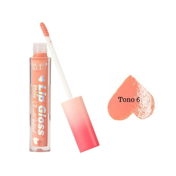 Brillo de Labios Shine Ushas Tonos Nude 4ml T06