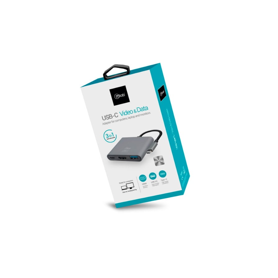 Microlab - Adaptador Usb-c Video/data