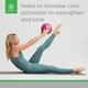 thumbnail image 3 of Pelota Gaiam Mini Ab Ball 20cm Inflable Rosada Yoga Pilates, 3 of 3