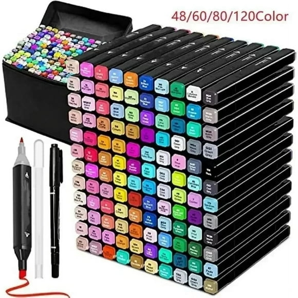Rotuladores Marcadores doble punta 120 pcs