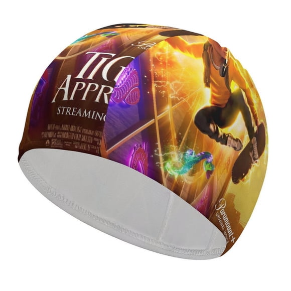 El aprendiz del tigre Gorro de Natación de Licra, Gorro de Baño de Tela Cómoda, Gorro Elástico Antideslizante para Hombres, Mujeres y Niños