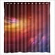 thumbnail image 1 of Cortina de ducha de nebulosa colorida, juego de cortina de baño con ganchos, tamaño 66 x 72 pulgadas, 1 of 3