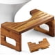 thumbnail image 1 of Taburete de inodoro BLUEWEST plegable de madera de acacia de 18 cm para orinal, 1 of 7