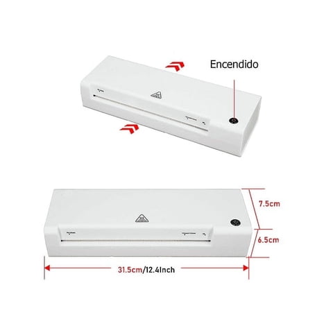 Micolor - Maquina Termolaminadora Tamaño A4 (Incluye Cortador De Puntas Y Micas Pequeñas)