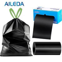 Aileda - Bolsa De Basura Mediana 55X50 Cms 30Uni Con Diseño De Cordón, Alta Resistencia, Gran Capacidad Y Convenientemente Empaquetada En Caja Para El Almacenamiento