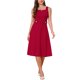 thumbnail image 1 of INSPIRE CHIC Vestido Vintage de Trabajo para Mujeres Línea A Cuello Cuadrado Sin Mangas Oficina Formal Vestidos de Noche Midi S Rojo Oscuro, 1 of 6