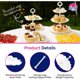 thumbnail image 2 of Set RICCLE de 10 piezas, exhibidor de postres de 3 niveles, 2 of 3