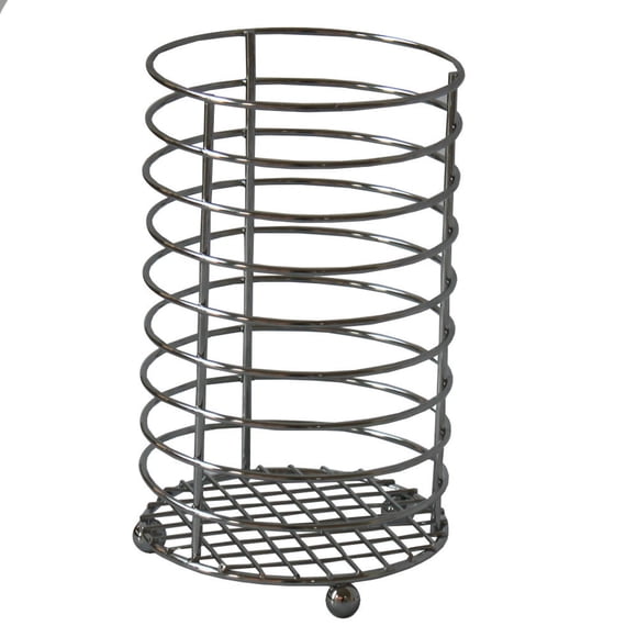 Porta Utensilio Metal Cromado 1 Pieza Plateado