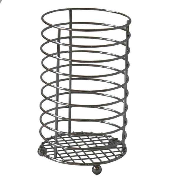Porta Utensilio Metal Cromado 1 Pieza Plateado