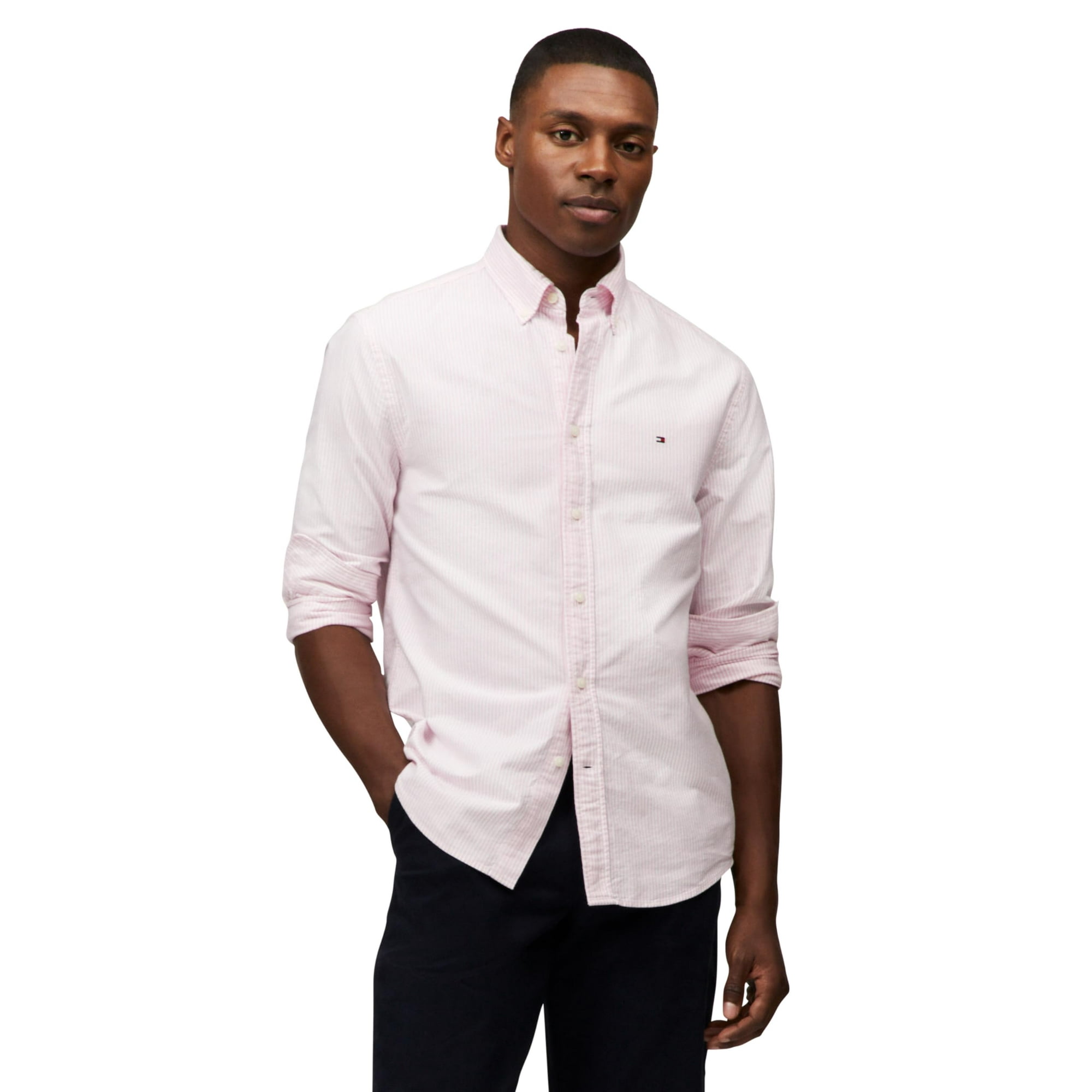 Camisa Tommy Hilfiger Heritage Oxford Stripe Para Hombre