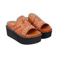 Sandalia Mujer Camel Lari Police