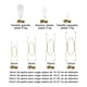 thumbnail image 2 of Set 16 colgadores de platos acero inoxidable dorado, 2 of 3