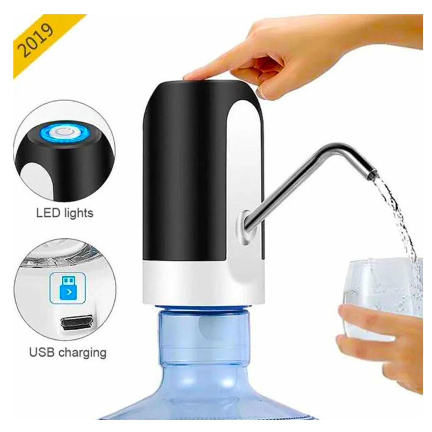 Genérico - Bomba Agua Botellon Recargable